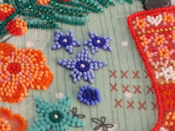 Набір для вишивання бісером міді AMB-074 Мяу  Абріс Арт