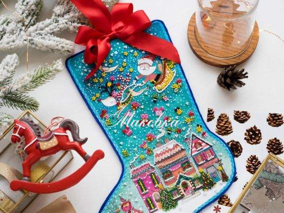 ABE-002 сапожок Чудеса (Санта) Абрис Арт