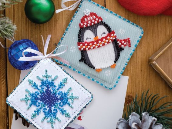 Новогодняя игрушка бісером ABT-008 Миленький пингвинчик Абрис Арт Новогодняя игрушка бісером ABT-008 Миленький пингвинчик Абрис Арт