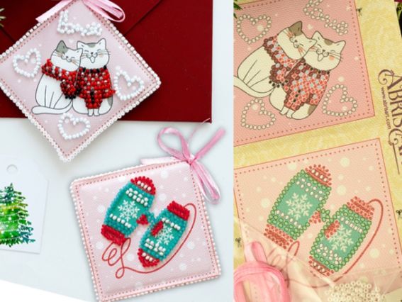 Новорічна іграшка бісером ABT-017 Помуркочемо Абрис Арт