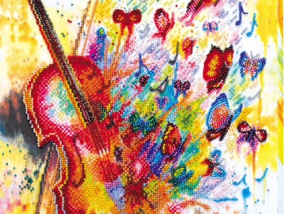 Набір для вишивання бісером AB-629 Іскри звуку Абріс Арт