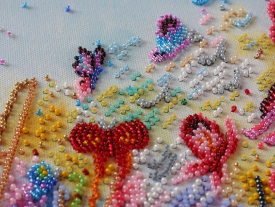 Набір для вишивання бісером AB-629 Іскри звуку Абріс Арт