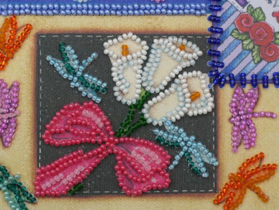 Набор для вышивания бисером AP-001 фоторамка Летний пэчворк, Абрис Арт