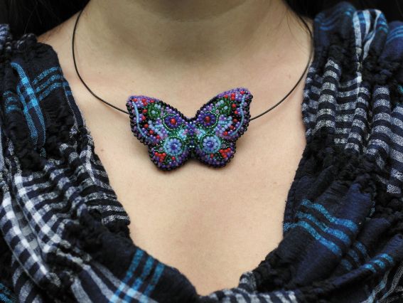 Набор для вышивання Прикраса Метелик, AD-001, бісер. Абрис Арт