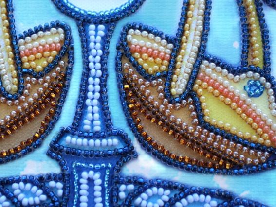 Набор для вышивания бисером зодиак Весы  АВ-332-07, Абрис Арт