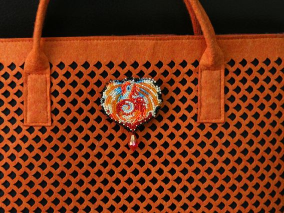 Набор вдля вышивания Прикраса брошка Дракон, AD-005, біс. Абрис Арт