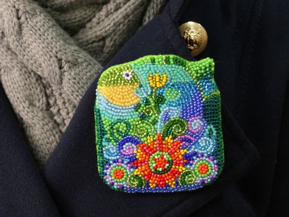 Набор для вышивання Прикраса брошка Риба AD-004, бісер. Абрис Арт