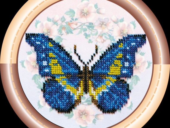 Вышивка бісером АМ-001 Бабочка , Абрис Арт Вышивка бісером АМ-001 Бабочка , Абрис Арт