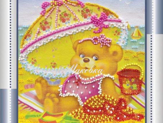 Вышивка бісером АМ-037 На пляже, Абрис Арт