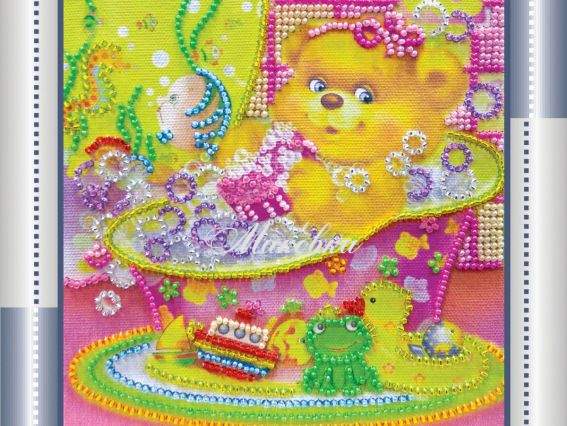 Вышивка бісером АМ-039 Купание, Абрис Арт