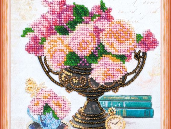 Вышивка бісером АМ-169 Садовые цветы, Абрис Арт Вышивка бісером АМ-169 Садовые цветы, Абрис Арт