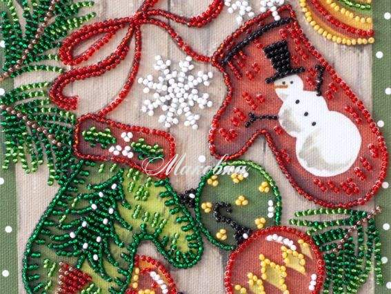 Вышивка бісером АМ-201 Праздничные мелочи, Абрис Арт Вышивка бісером АМ-201 Праздничные мелочи, Абрис Арт