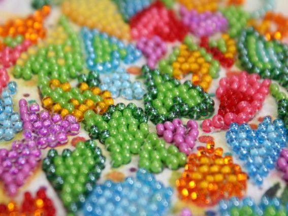 Набір для вишивання чеським бісером АМ-205 Серце свята, Абрис Арт