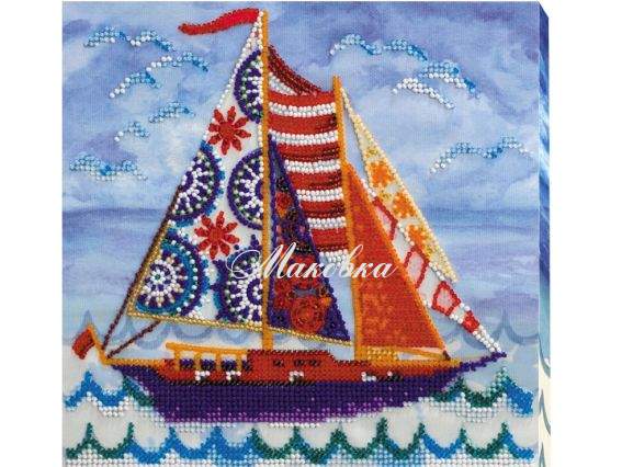 Вишивка бісером міді AMB-010 Попутний вітер, Абрис Арт