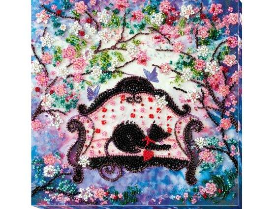 Вишивка бісером міді AMB-022 Весняна гостя, Абріс Арт