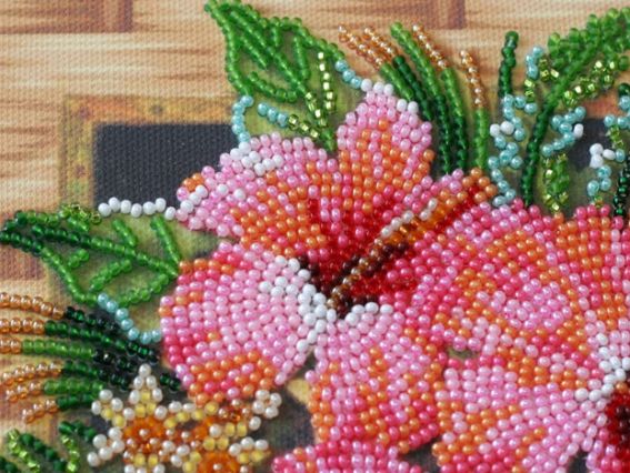 Набір для вишивання бісером міді AMB-026 Квіти Танзанії, Абріс Арт