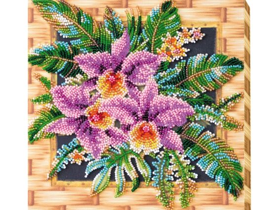 Вишивка бісером міді AMB-027 Каттлея, Абрис Арт Вишивка бісером міді AMB-027 Каттлея, Абрис Арт