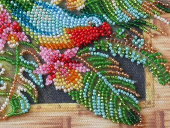 Набір для вишивання бісером міді AMB-029 Папуги Лорі Абріс Арт