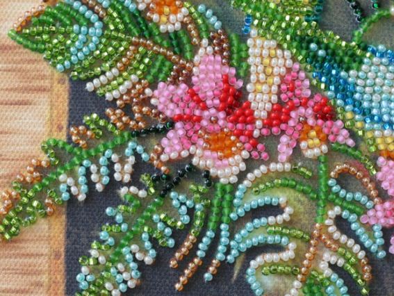 Набір для вишивання бісером міді AMB-029 Папуги Лорі Абріс Арт