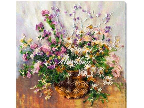 Вишивка бісером міді AMB-035 Ніжний букет, Абрис Арт Вишивка бісером міді AMB-035 Ніжний букет, Абрис Арт