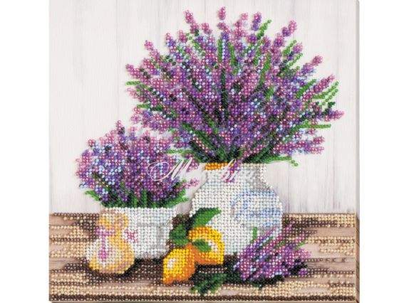 Вишивка бісером міді AMB-059 Лаванди аромат, Абрис Арт Вишивка бісером міді AMB-059 Лаванди аромат, Абрис Арт