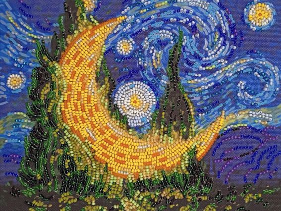 Набір для вишивання бісером міді AMB-089 Кипарисовий місяць,  Абріс Арт