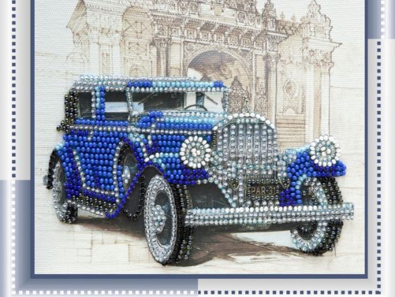  Вишивка бісером ретро-авто АМ-053 Nevada, Абрис Арт