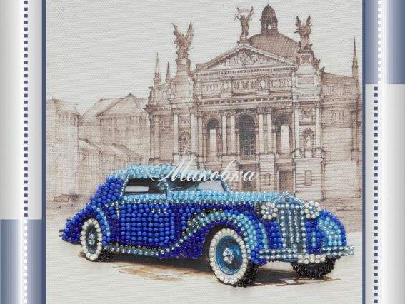 Вышивка бісером ретро-авто АМ-059 Delage , Абрис Арт