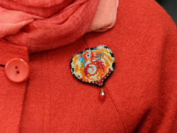 Набор вдля вышивания Прикраса брошка Дракон, AD-005, біс. Абрис Арт