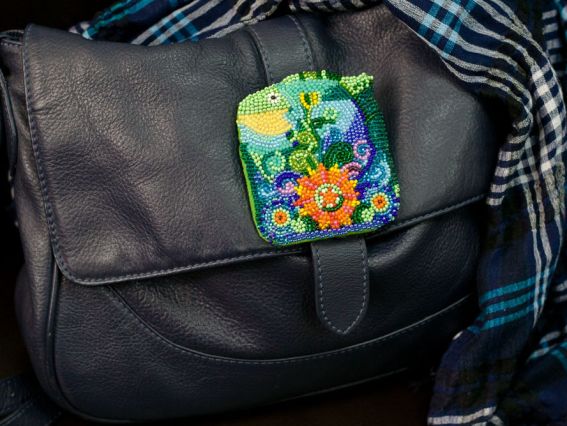 Набор для вышивання Прикраса брошка Риба AD-004, бісер. Абрис Арт