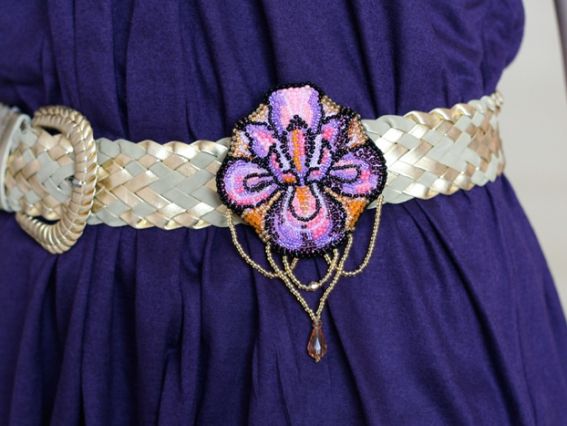 Набір для вишивання AD-007, Набір-прикраса Ірис, Абріс Арт