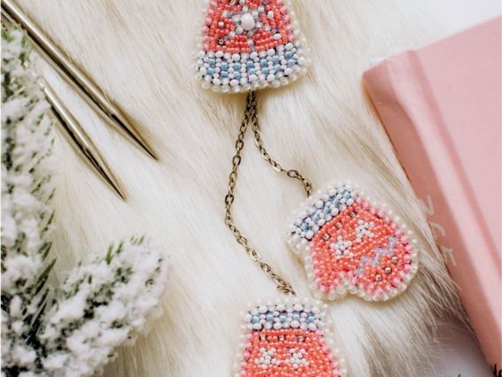 Набор для вишивання Прикраса AD-028 Морозець, Абріс Арт