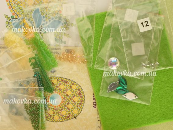 Набор для вишивання Прикраса AD-029  Ананас , Абріс Арт