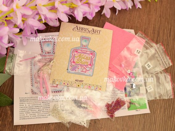 Набір для вишивання Прикраса брошка AD-037 Місс Діор, Абріс Арт