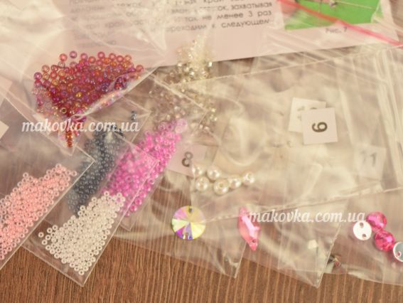 Набір для вишивання Прикраса брошка AD-037 Місс Діор, Абріс Арт