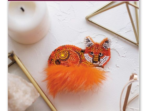 Набір для вишивання Прикраса брошка AD-044 Рудохвоста,, Абріс Арт