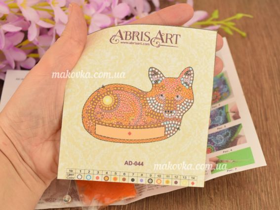 Набір для вишивання Прикраса брошка AD-044 Рудохвоста,, Абріс Арт