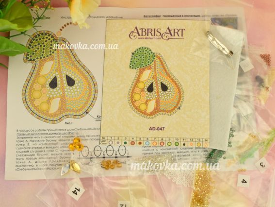 Набір для вишивання Прикраса брошка AD-047 Дюшес, Абріс Арт