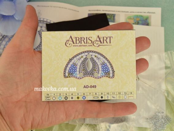 Набір для вишивання Прикраса брошка AD-049 Літній дощ, Абріс Арт