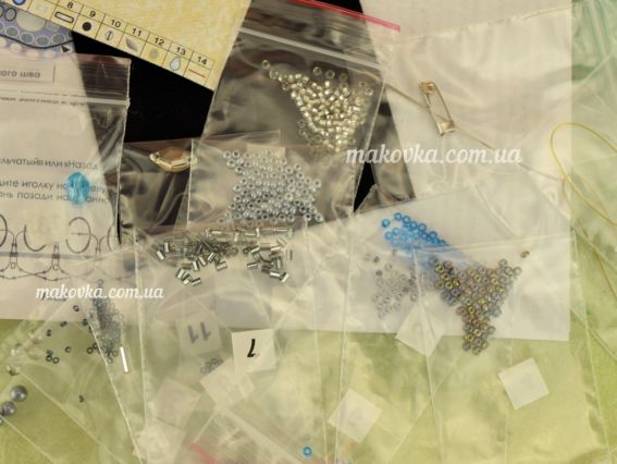 Набір для вишивання Прикраса брошка AD-049 Літній дощ, Абріс Арт