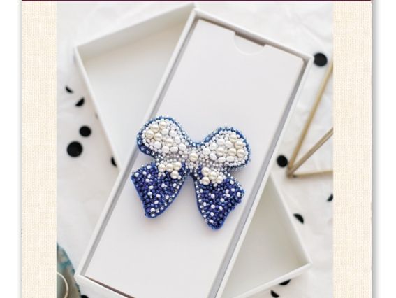 Набір для вишивання Прикраса брошка AD-052 Бантик , Абріс Арт