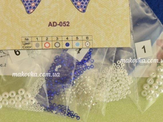 Набір для вишивання Прикраса брошка AD-052 Бантик , Абріс Арт