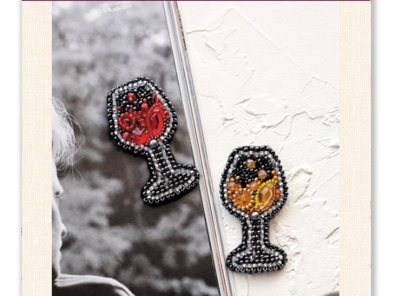 Набір для вишивання Прикраса брошь AD-053 Іскристе , Абріс Арт