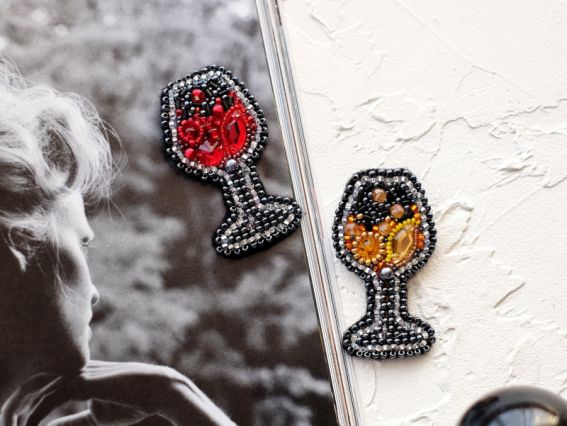 Набір для вишивання Прикраса брошь AD-053 Іскристе , Абріс Арт