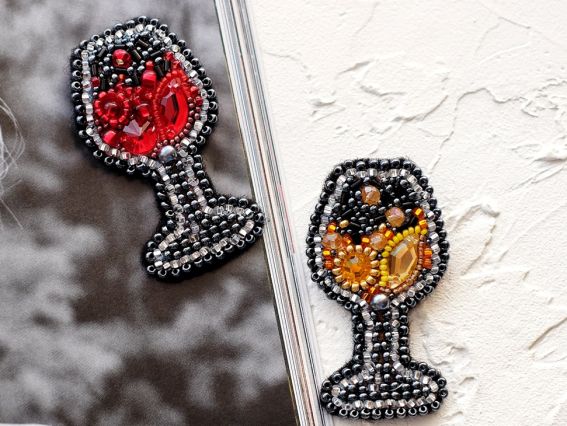 Набір для вишивання Прикраса брошь AD-053 Іскристе , Абріс Арт