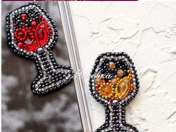 Брошь AD-053 Іскристе , Абріс Арт Набір для вишивання бісером прикраси Брошь AD-053 Іскристе , Абріс Арт Набір для вишивання бісером прикраси