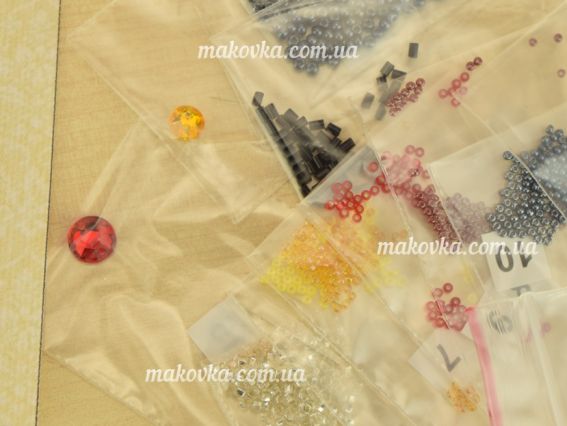 Набір для вишивання Прикраса брошь AD-053 Іскристе , Абріс Арт