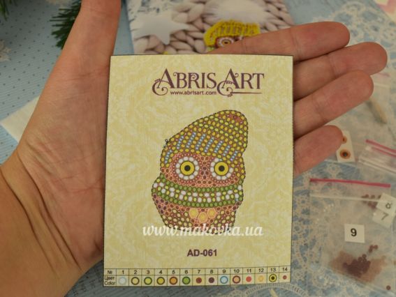 Набір для вишивання Прикраса брошка AD-061 Совеня Кузя, Абріс Арт
