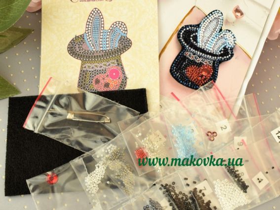 Набір для вишивання Прикраса брошь AD-069 Фокус , Абріс Арт