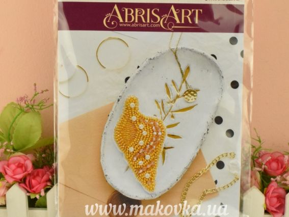 Набір для вишивання Прикраса брошь AD-070 Мушля, Абріс Арт